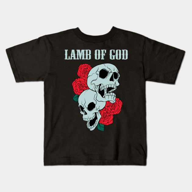 LAMB OF GOD BAND Kids T-Shirt by dannyook